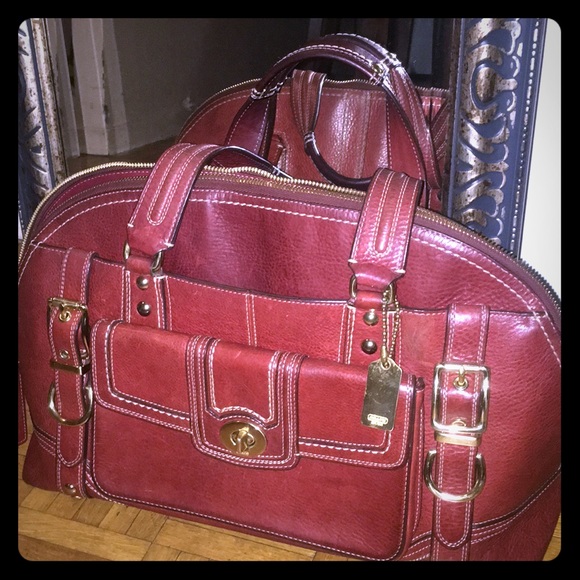 Vintage large coach purse - Picture 1 of 7